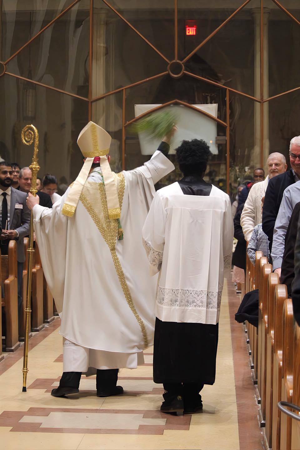 Altar prepared for the Eucharist